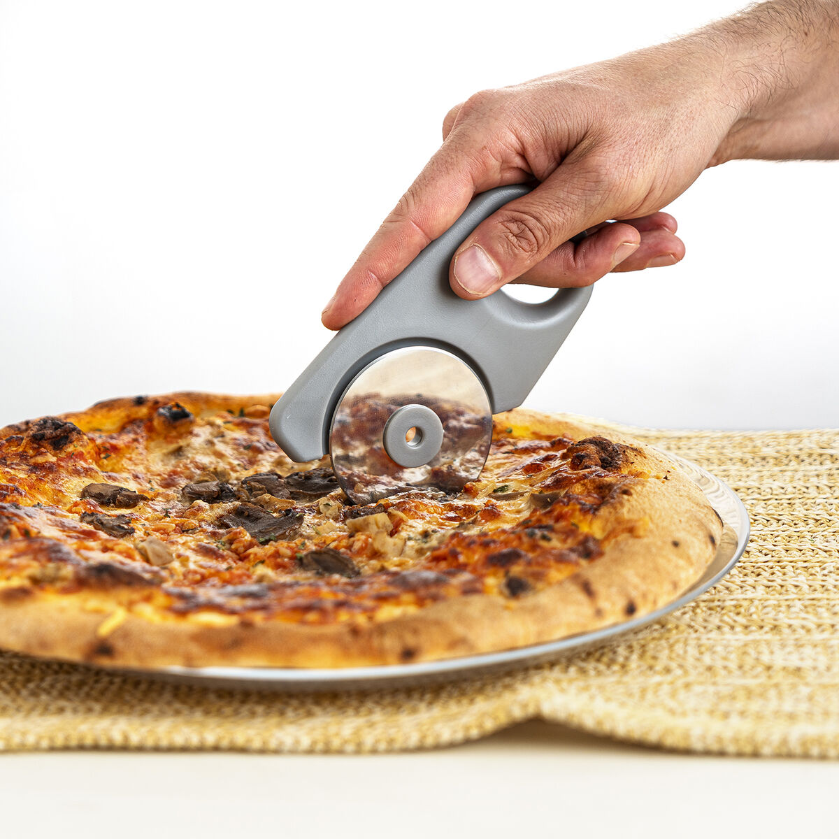 Découpeur de Pizza Quid Ozon Vert Métal 2 Pièces